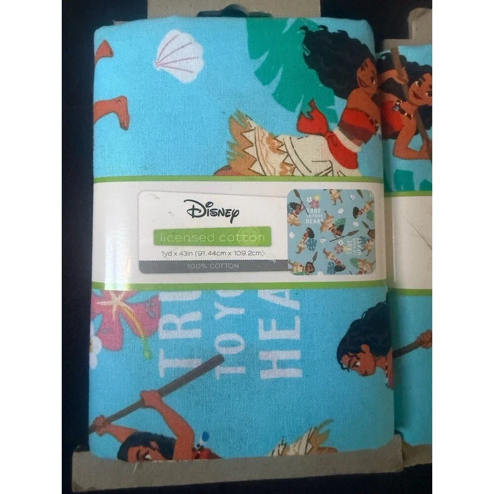 Disney Moana True To Your Heart 100% Cotton Fabric 1 Yard 36